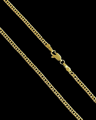 Corrente Lacraia 2mm – Escolha o Tamanho 50, 60 ou 70cm – Banhada a Ouro 18K