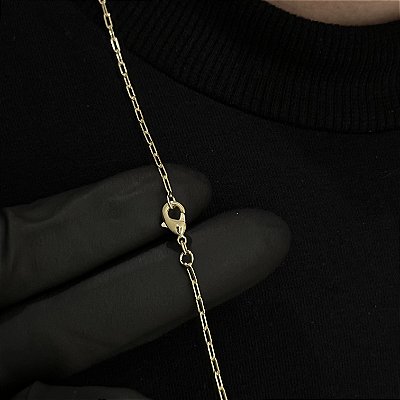 Corrente Cartie (1.8mm - 50, 60cm ou 70cm) - BANHADO A OURO 18k
