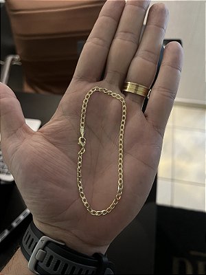 PULSEIRA GRUMET( 3mm- 20cm - 70cm )  - BANHO DE OURO 18k.