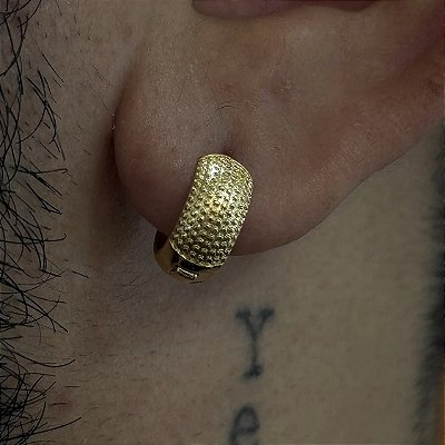 ARGOLA LARGA G BANHADO A – Banhada a Ouro 18K