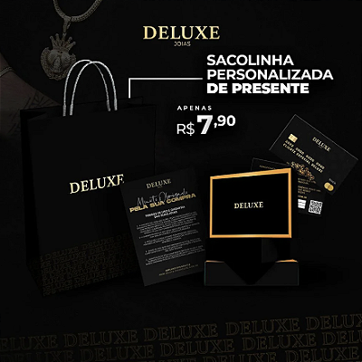 Corrente 3x1 2mm 60cm + Pingente Placa – Banhada a Ouro 18K