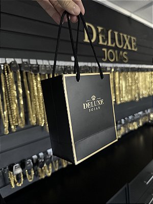 SACOLINHA DE PRESENTE DELUXE JOIAS CINZA - (13x15cm)