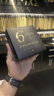 CAIXA DE PRESENTE DELUXE JOIAS – Banho Ouro 18k
