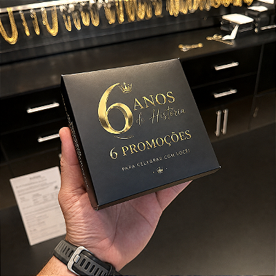 CAIXA DE PRESENTE DELUXE JOIAS – Banho Ouro 18k