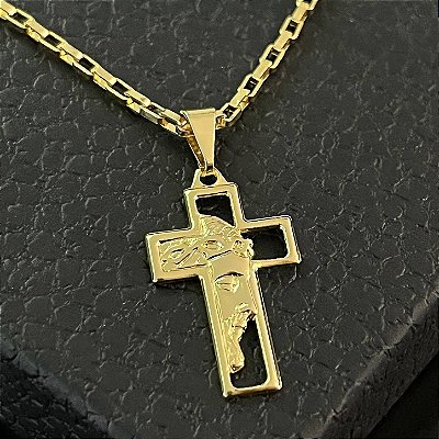 Pingente Jesus – Banhado a Ouro 18K