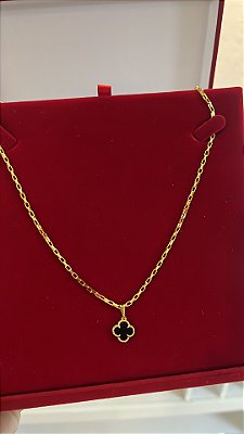 Corrente Tijolinho 2mm 60cm + Pingente Pingente – Banho Ouro 18k