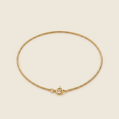 Pulseira 2mm 17cm – Banhada a Ouro 18K