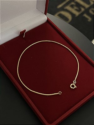 Pulseira 2mm 17cm – Banho Ouro 18k