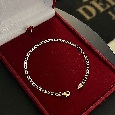 Pulseira Grumet 2mm 17cm – Banhada a Ouro 18K