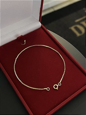 PULSEIRA  VENEZIANA  (1.5mm) Escolha  17cm a 21cm - Banhado a Ouro 18K