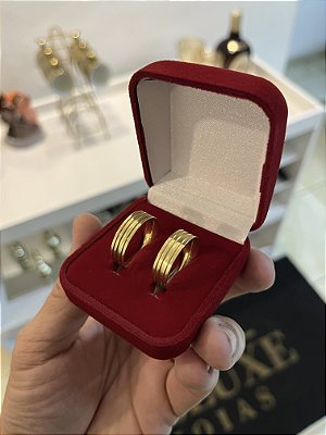 PAR DE ALIANÇA  7mm - FEITO DE MOEDA ANTIGA