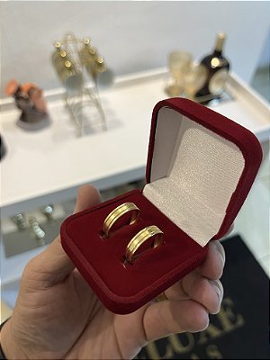 PAR DE ALIANÇA  5mm - FEITO DE MOEDA ANTIGA