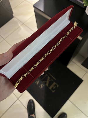 PULSEIRA MEIA CANA (6MM - 7G - 20CM) - BANHADO A OURO 18K