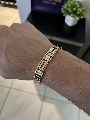 BRACELETE DELUXE( 6mm- 6g)- 21cm - BANHADO A OURO 18K