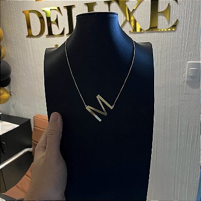Corrente Veneziana 2mm 50cm + Pingente Pingente – Banho Ouro 18k