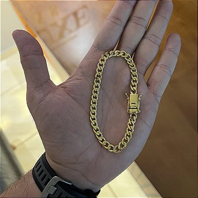 Pulseira 5mm 21cm – Banhada a Ouro 18K