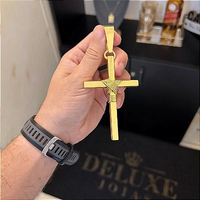 Pingente Cruz – Banho Ouro 18k