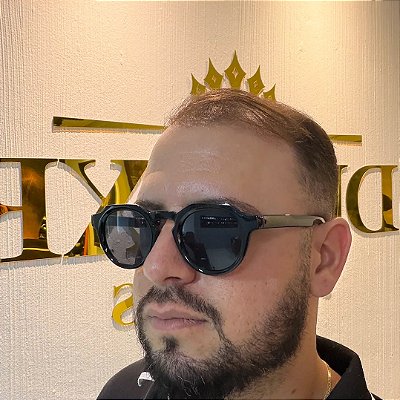 Óculos de Sol Octagonal Preto com Proteção UV400 (Ref. 6MRX0M9PT)