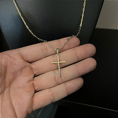 Corrente Cartier 1.5mm 50cm + Pingente Estrela – Banhada a Ouro 18K