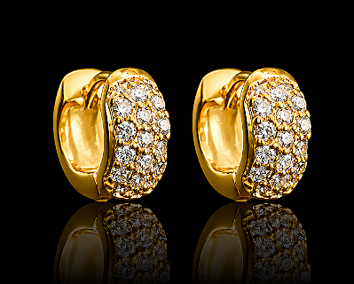 Brinco Argola Ney Oval com Zircônias Premium – Banho Ouro 18k