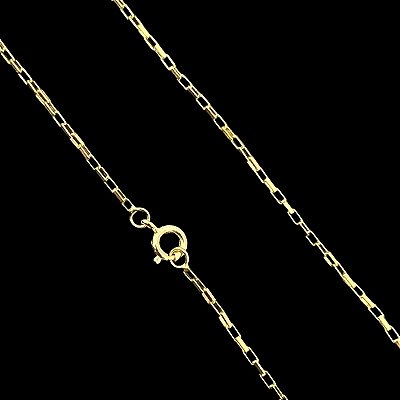 Corrente Tijolinho 2mm – Escolha o Tamanho 50, 60 ou 70cm – Banhada a Ouro 18K