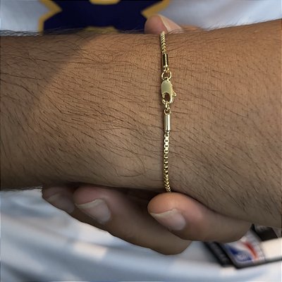 PULSEIRA VENEZIANA ( 2MM - 4G - 21CM) - BANHO DE OURO 18k.