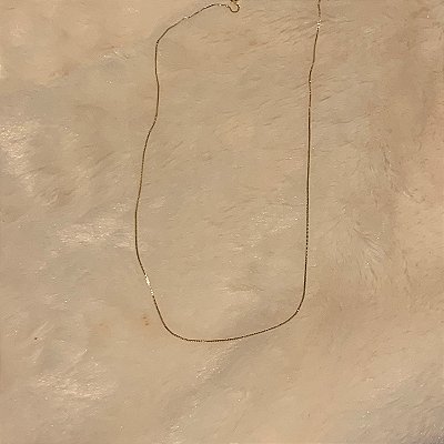 Colar Liso 60 cm Dourado