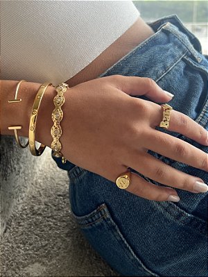 Bracelete Clássico Dourado