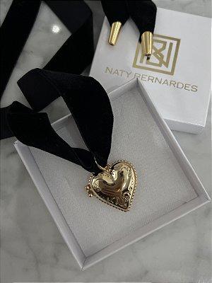 Choker Veludo Relicário
