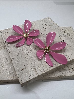 Brinco Camélia Pink