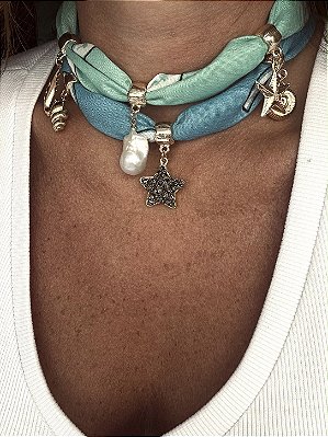 Choker / Pulseira Bandana Colors