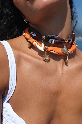 Choker / Pulseira Bandana Colors