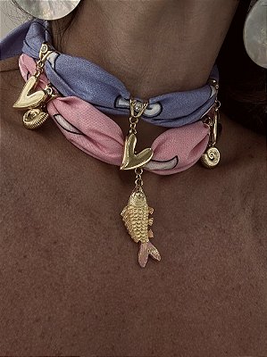 Choker / Pulseira Bandana Colors