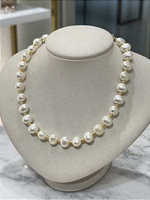 Choker Pérola Arredondada