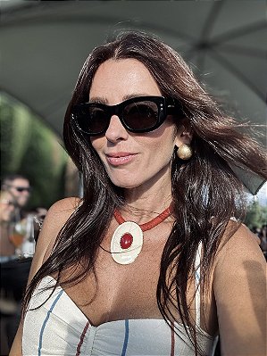 Choker Veludo Maxi Medalha