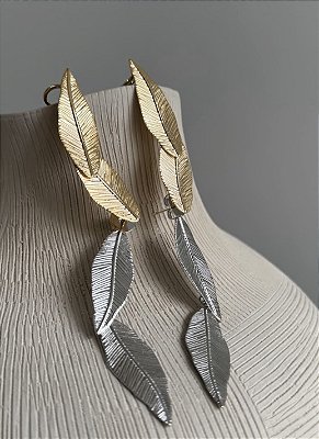Brinco Earcuff Folhagem