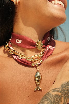 Choker Bandana Gold