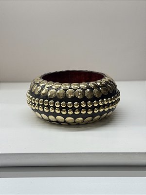 Bracelete Maxi Bolas Madeira