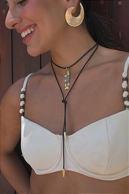 Compre Junto: Fio de couro + Sardinha listras