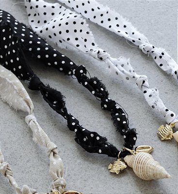 Choker Bandana Poá Concha