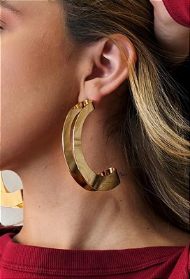 Maxi Argola Meia Lua