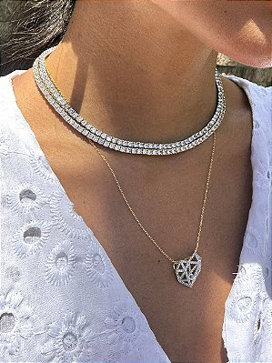 Colar Riviera 4 Pontas