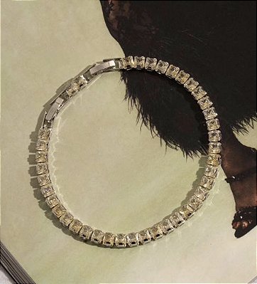 Pulseira Riviera Citrino Prata