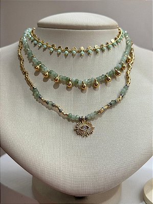 Choker Cristal Verde