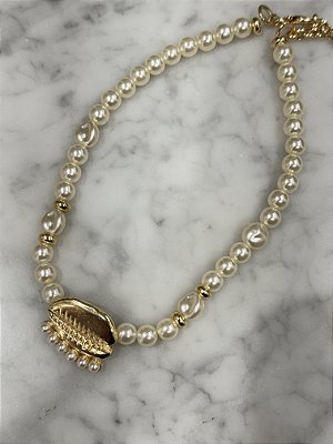 Colar Búzios com Pérola