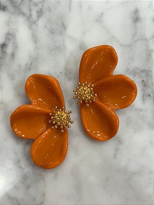 Brinco Maxi Flor Coral