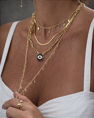 Colar Olho Grego Preto