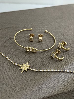 Bracelete Zircônia Triplo