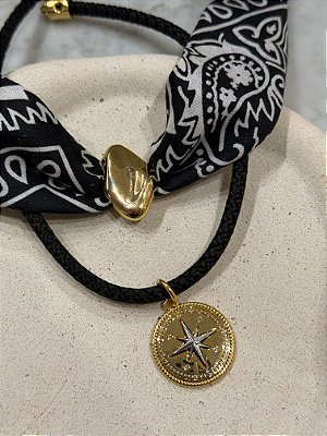 Colar Corda Bússola