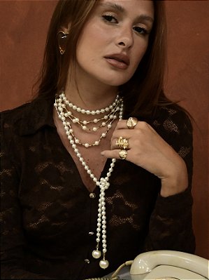 Colar Pérola Vintage